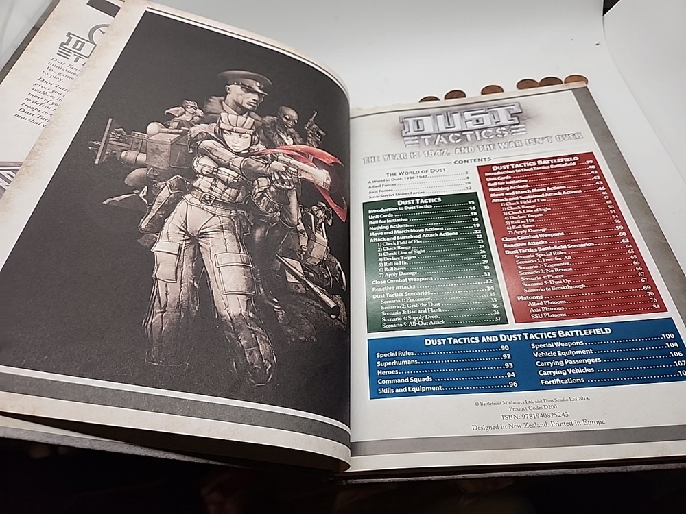 Dust Tactics Core Rulebook 2nd Edition (Dust Studio, Hardcover)