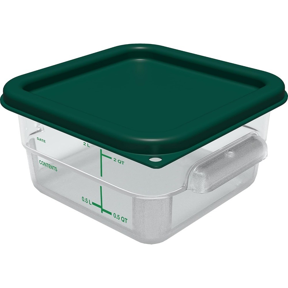 Square Food Storage Container Lid Stackable Design for Catering Buffets