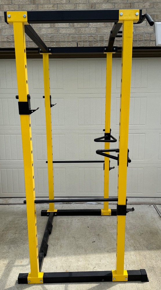 power cage squat rack bench press