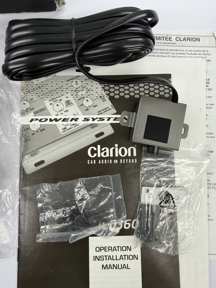 Clarion 3 Way Electronic Crossover with Subwoofer Level Control - MCD360