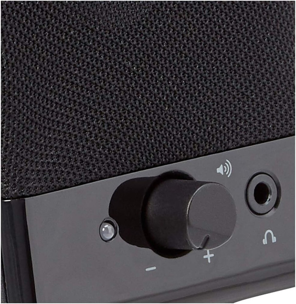Amazon Basics Computer Speakers for Desktop / Laptop PC USB-Powered Black 2.1 W