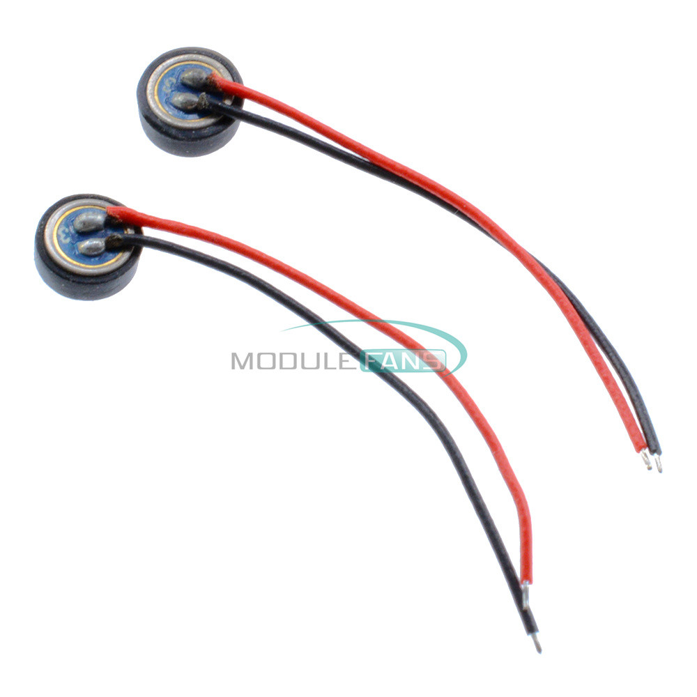 10PCS Electret Condenser 4*1.5mm Microphone MIC Capsule 2 Leads