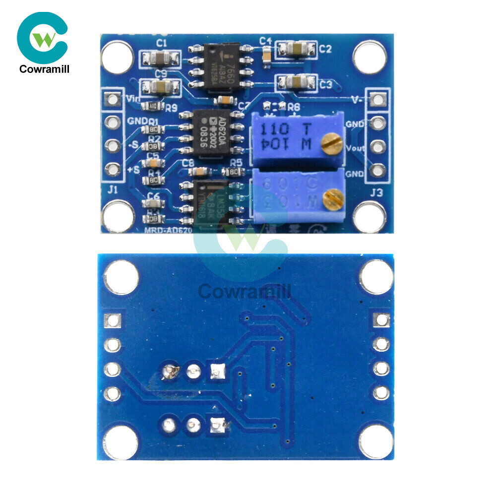 AD620 Microvolt MV Voltage Amplifier Signal Instrumentation Module Board