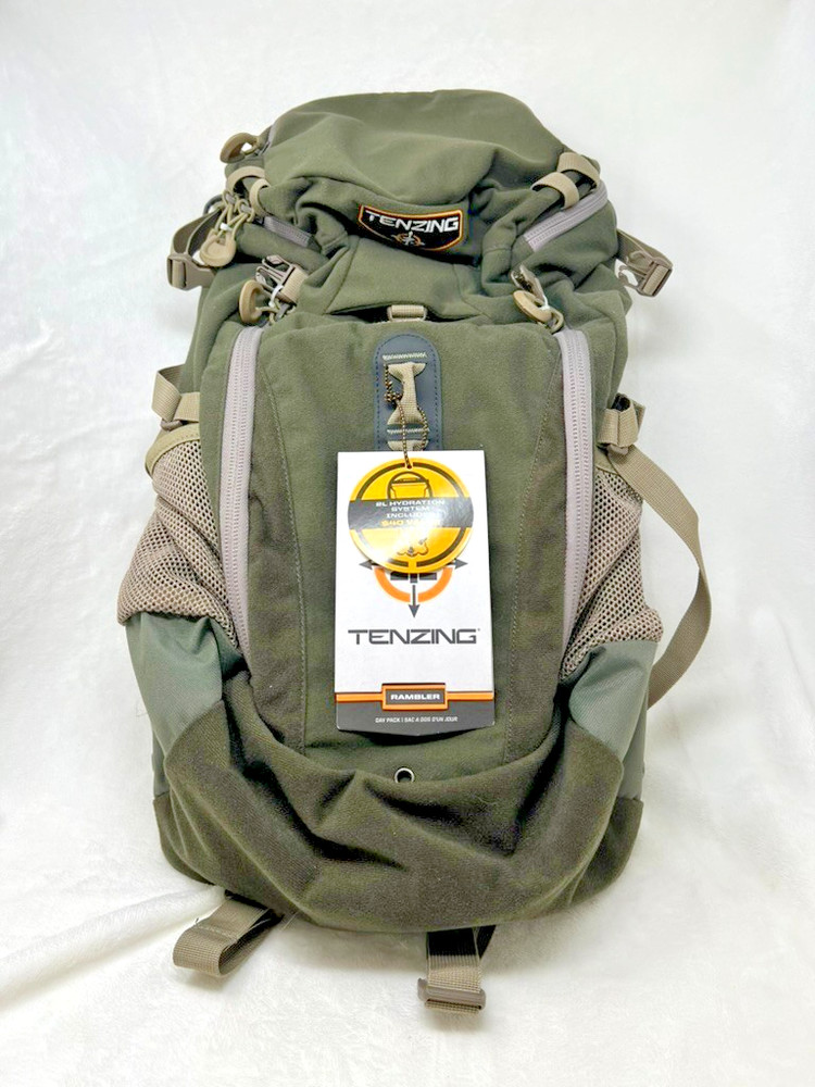 Tenzing Rambler Day Pack Backpack – Hydration Pack - Olive Green – New with Tags