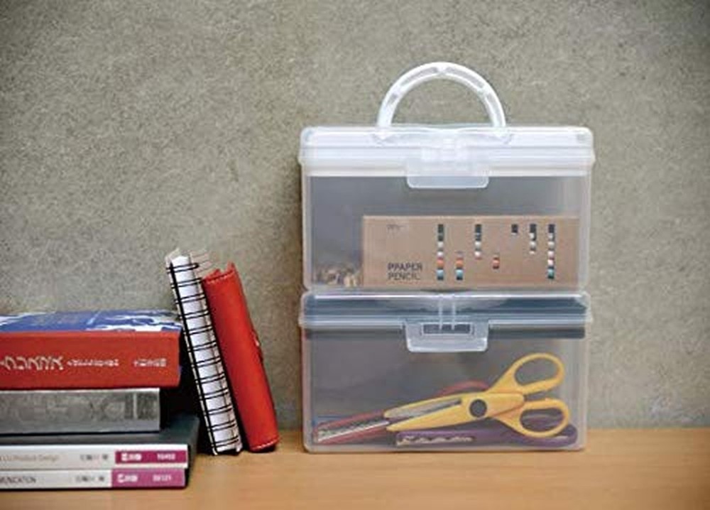 livinbox 9" Portable Plastic Toolbox with Handle & Removable Tray, First Aid ...