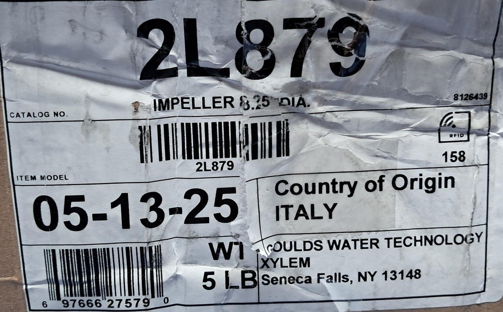 Goulds - 2L879 - 8.25" Diameter - Impeller