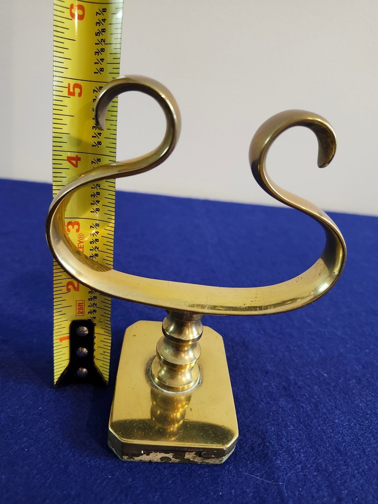 antique solid brass fireplace jacks to hold your fireplace tools