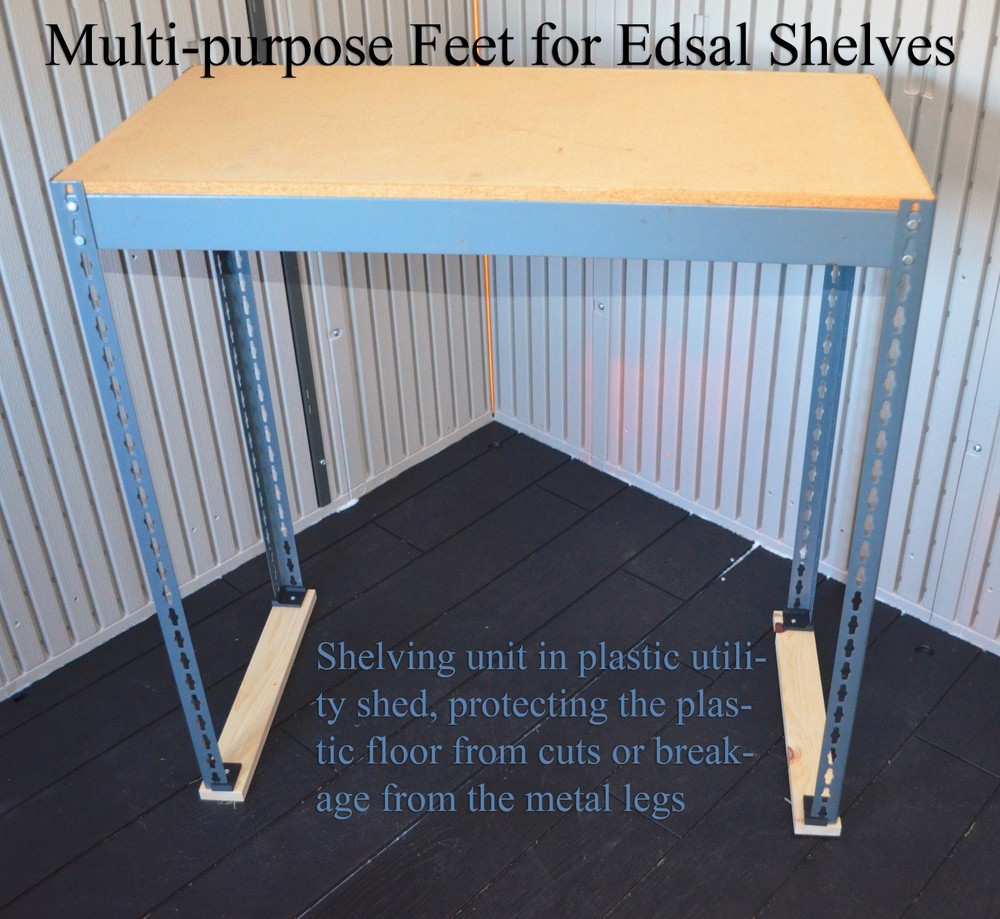 Multi-Purpose Feet for Edsal Shelves