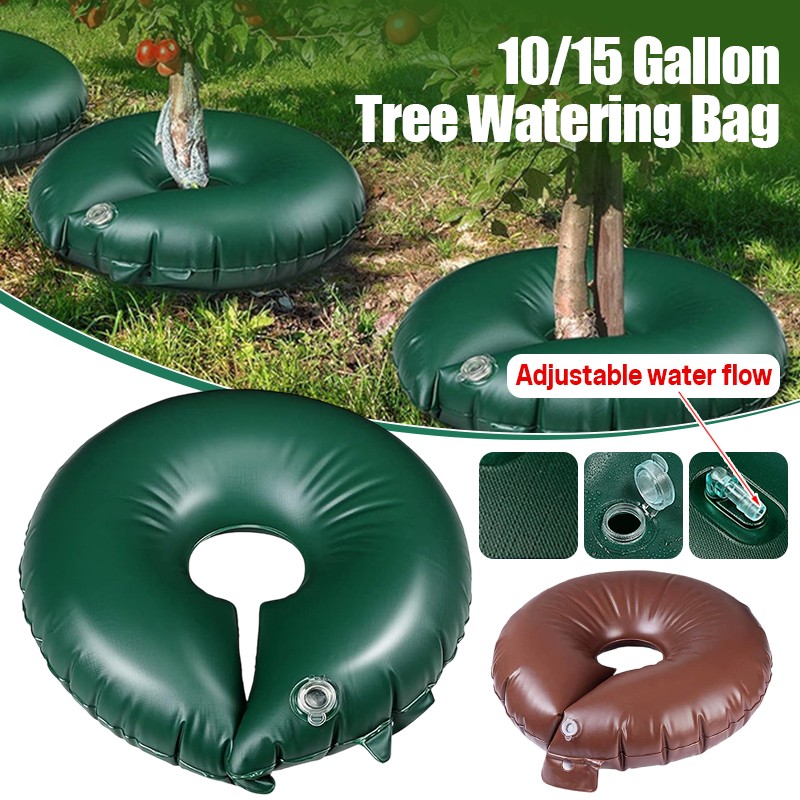 10/15 Gallon Tree Watering Bag Adjustable Slow Release Flow Rate Drip Irrigation