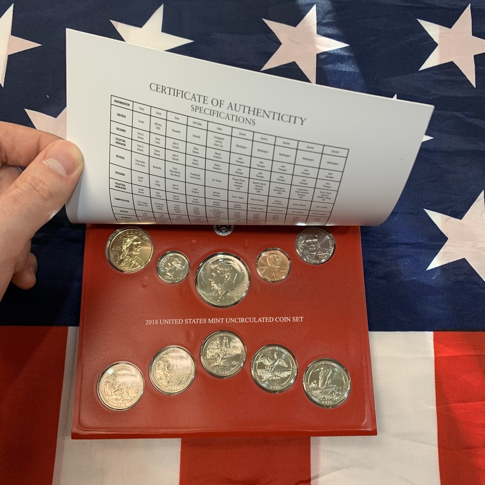 2018 U.S. Mint Set. Complete. 20 coin set. Includes 10 each "D" and "P" Mints