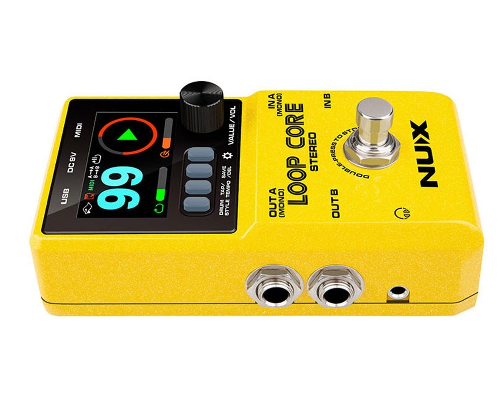 NUX Loop Core Stereo Looper Pedal w/ MIDI and Drum Patterns