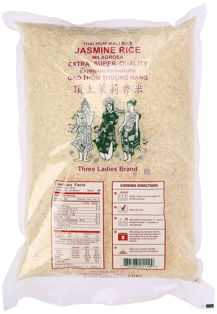 Jasmine Rice Long Grain 5 lbs (011109)