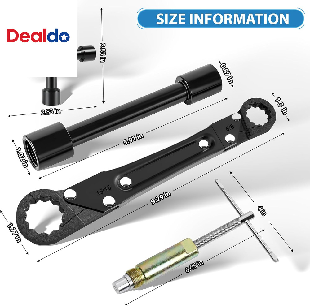 Plumbing Tools, Angle Stop Removal Tool with Compression Sleeve Puller Tool 1/2,