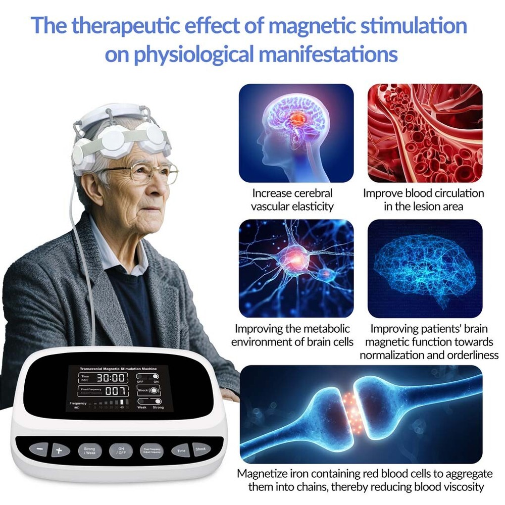 rTMS Brain Stimulation Device Magnetic Therapy Machine for OCD Migraine Support