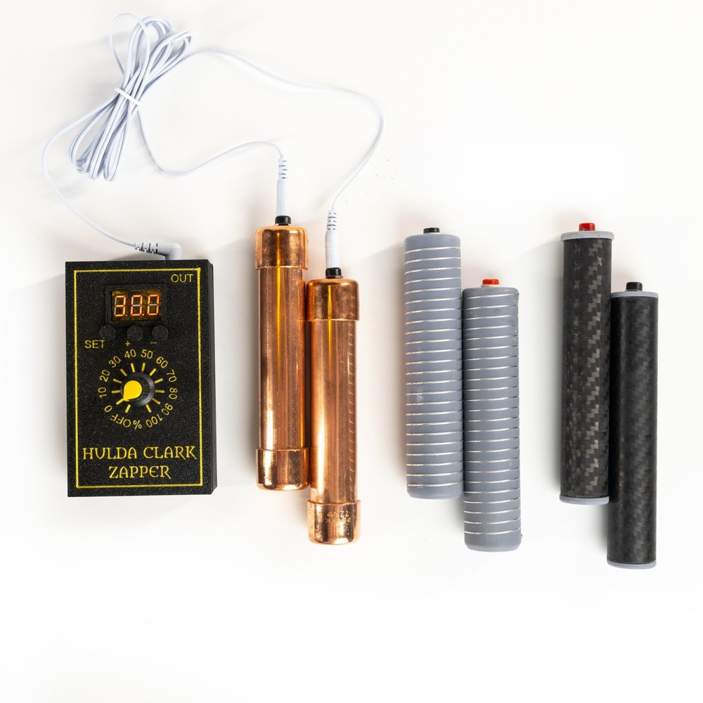 Hulda Clarck’s Protocol Gadget Multi Frequency Zapper with Copper, Carbone elect