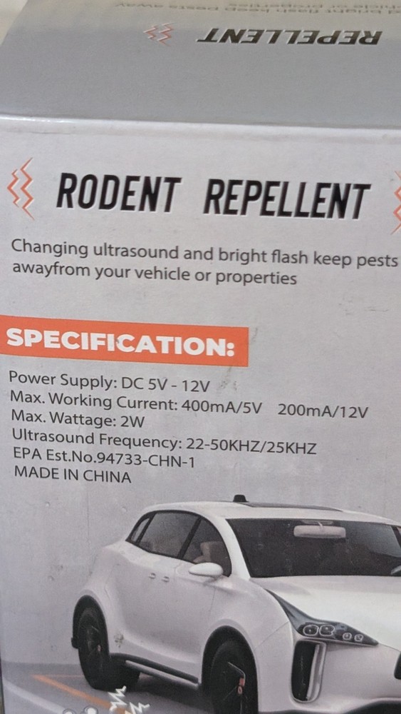 Indoor Ultrasonic Rodent Repellent