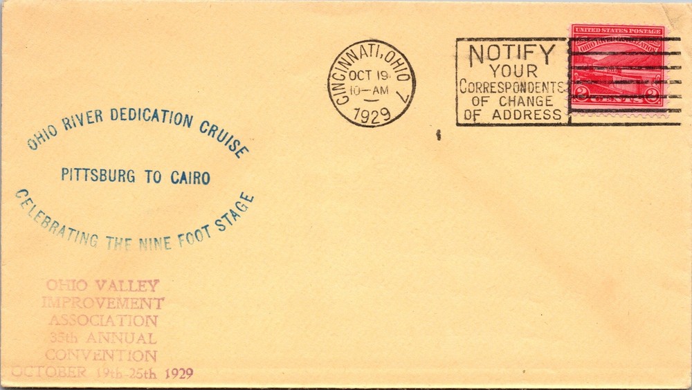 SC# 681 FDC - 2 Separate Stamped Cachets - Cincinnati CDS - L36902