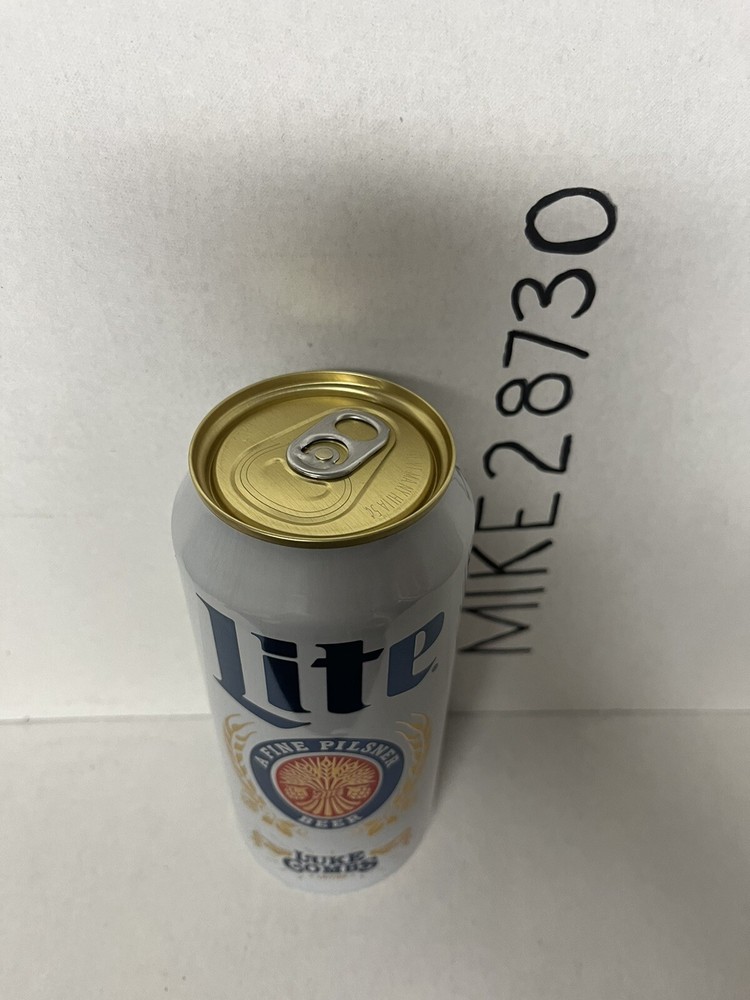 1 Empty 16oz Miller Lite Luke Combs Can Bottom Open