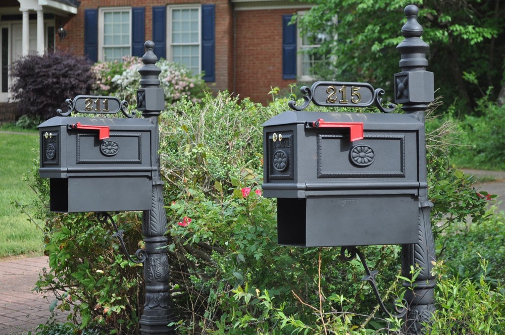 Better Box Mailbox with Paper Box - Black - Decorative Cast Aluminum Mailboxes