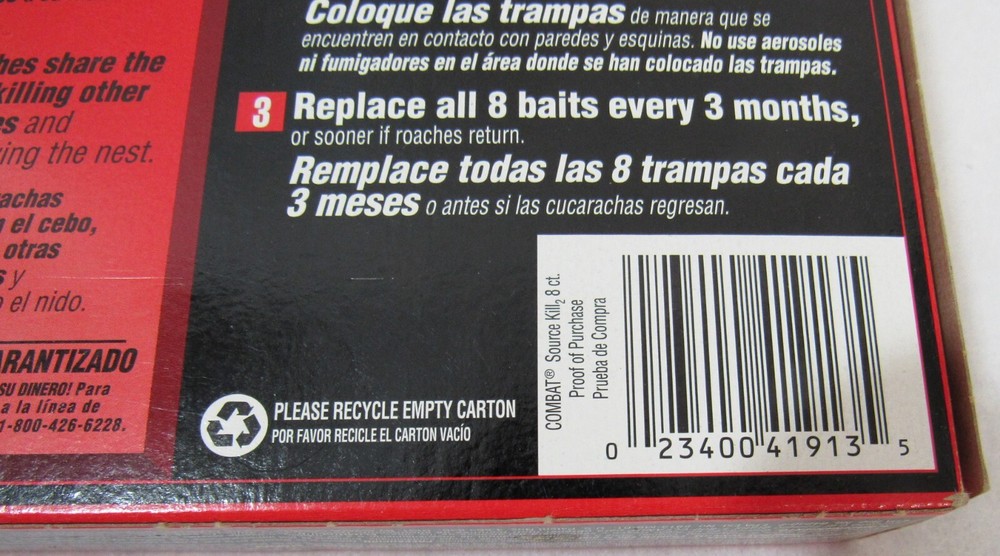 Combat Roach Source Kill Bait Station, 8 Count