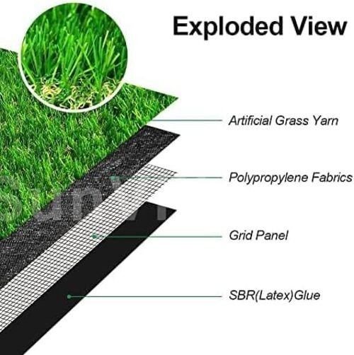 Customized Sizes Artificial Grass Turf 3FTX10FT(30 Square FT) - 3 x 10 Feet