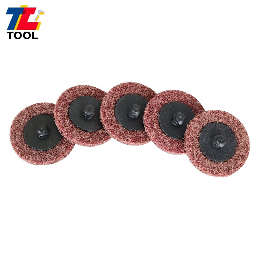 50Pcs 2" Surface Conditioning Discs Roll Lock Die Grinder Sanding Pads