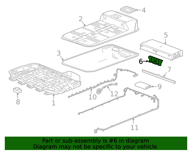 Genuine GM Cell Battery Frame Plate 24282814