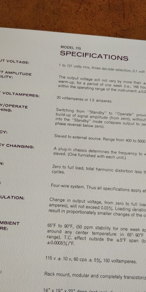 1950's Rotek ~ Gyro Supply / Microsyn Supply ~ Brochure Specs document