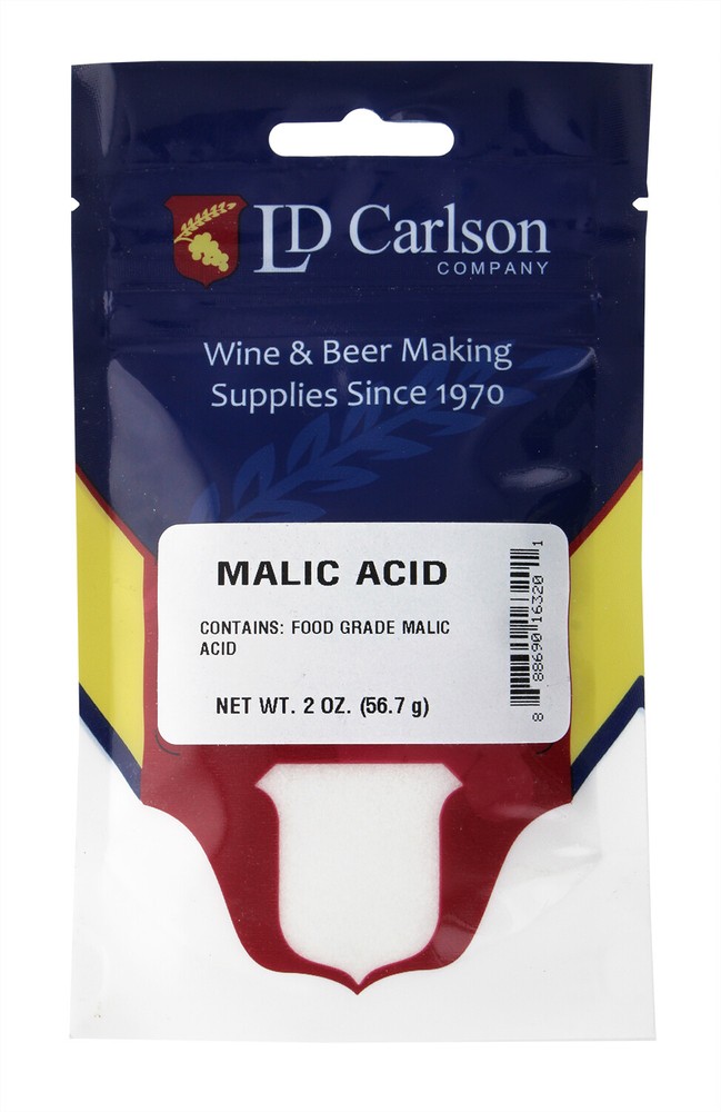 Malic Acid for Wine Making 2 oz