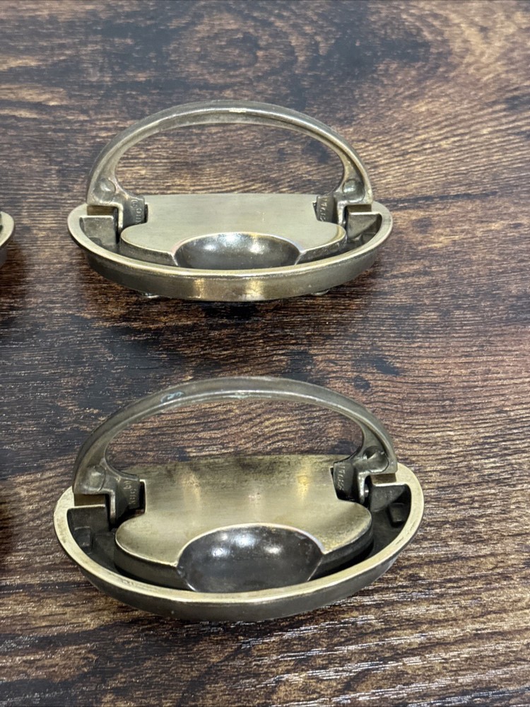 Drexel Passage Drawer Pulls 4 Handles Campaign Brass KBC N-16827 Replacement