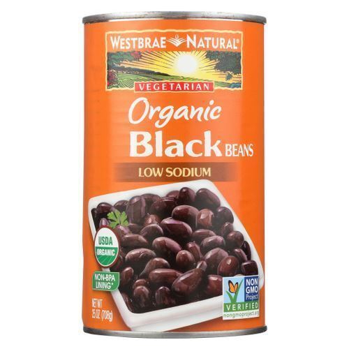 Organic Black Beans 25 Oz by Westbrae