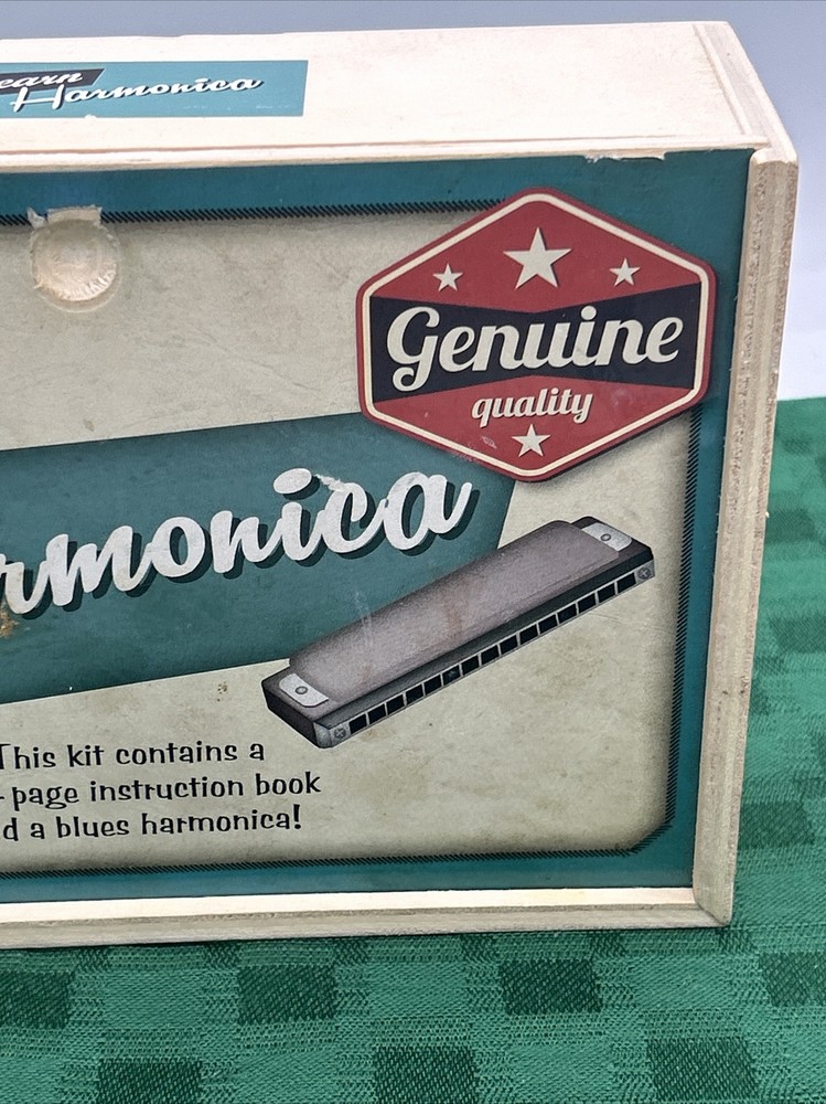 Learn Harmonica Learning Kit Retro Wooden Box 2014 Genuine Quality