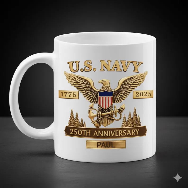 US Navy 250th Anniversary Personalized