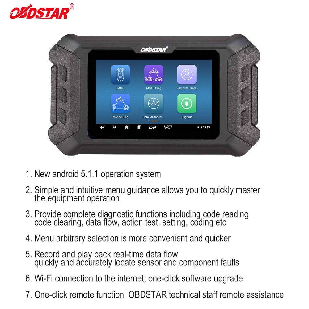 OBDSTAR iscan For BRP(Can-am) Motorcycle Diagnostic Automatic VIN,Code Reader US