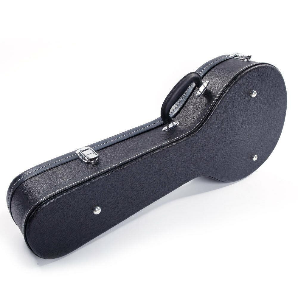 Glarry A-Style Microgroove Pattern Mandolin Leather Case
