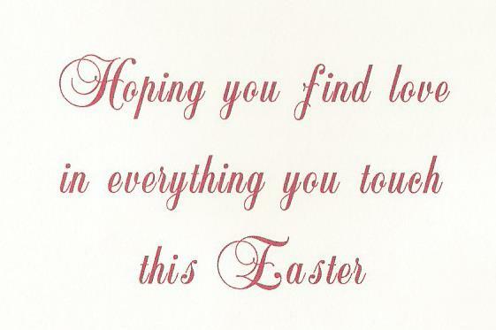 Easter Wishes From All Of Us (E)