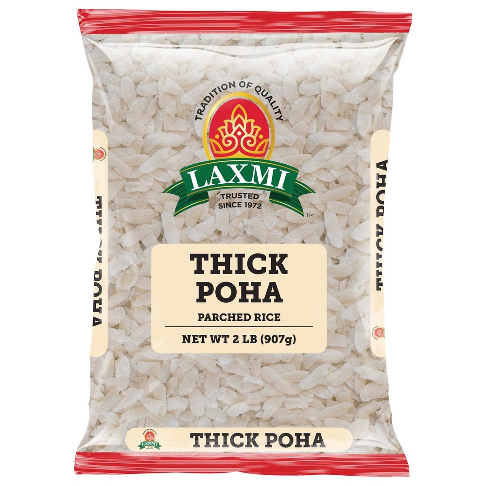 Laxmi Ready-To-Eat Flattened Thick Poha - 32oz
