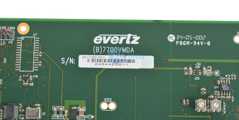 Evertz (B)7700VMDA Analog Video Processor Complete Card Set W/ Line Card / Bnc