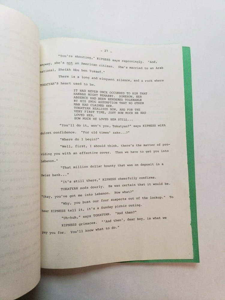 TOKATYAN / Jack Laird 1978 Unproduced Television Series Treatment Script