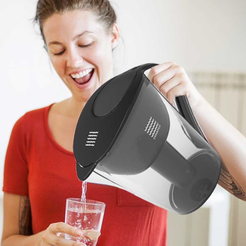 BEST WATER PITCHER WITH FILTER 3.5 LITER. ALKALINE PURE WATER. LONG LASTING.