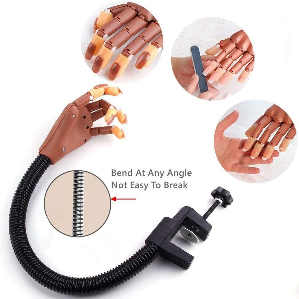 Flexible Nail Training Practice Hand Nail Manicure DIY Practice Tool