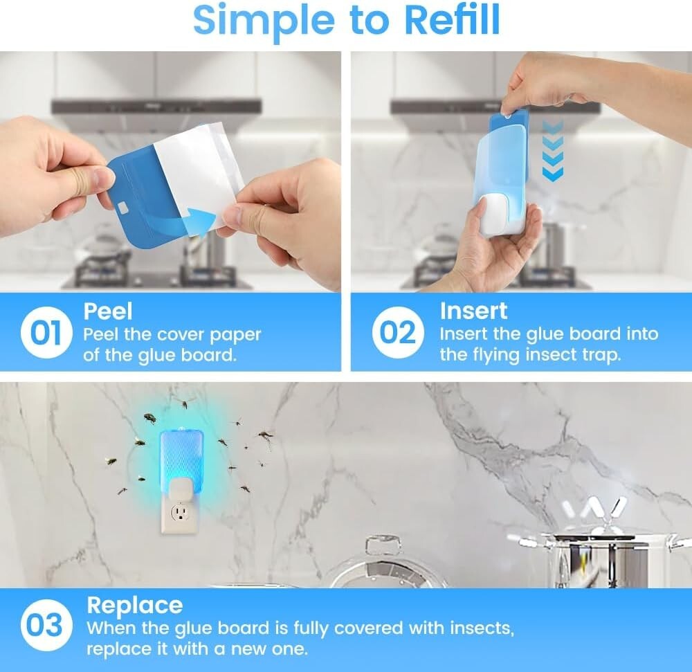 10 Pack Refill Cartridges Compatible with Raid Essentials Flying Insect Light