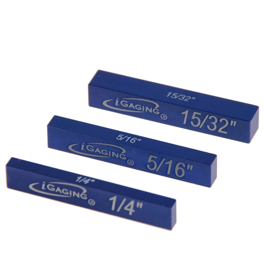 iGaging Precision Setup Blocks Set (15 pieces) *Solid Aluminum* + Blue case