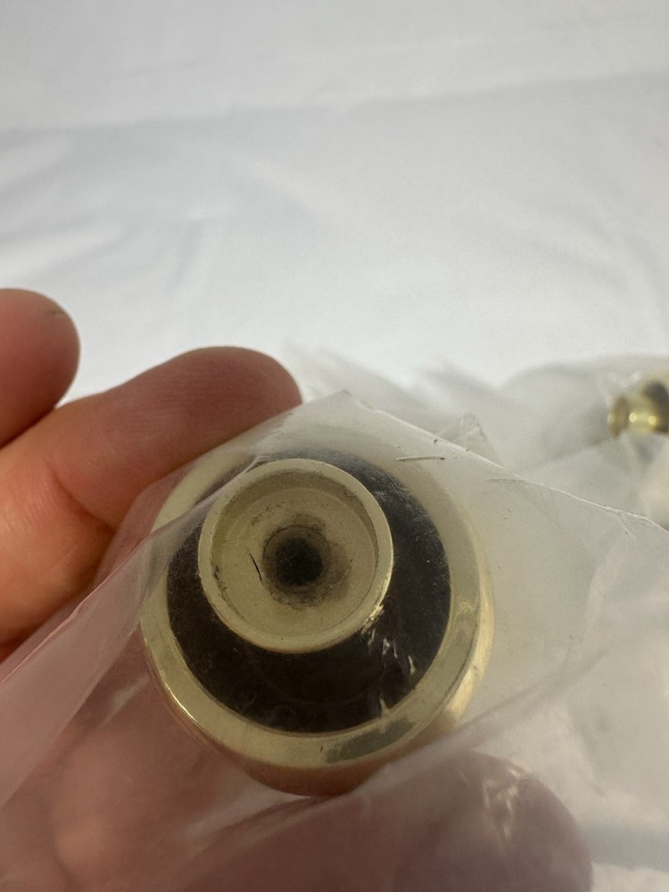 NOS Solid Brass Mushroom Knobs 10 PCS Cabinet Drawer Pulls Hardware