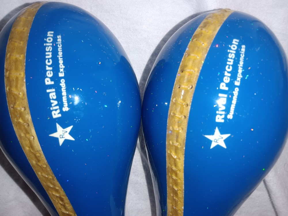 Salsa Maracas -- Blue -- Rival Percussion Sumando Experiencias
