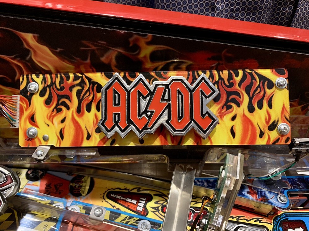 ACDC AC/DC PINBALL Machine Metal Playfield Mod
