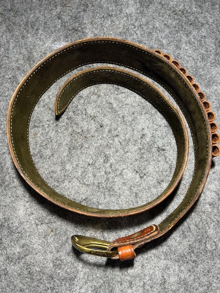 Safariland Brown Leather Ammunition Belt 9mm