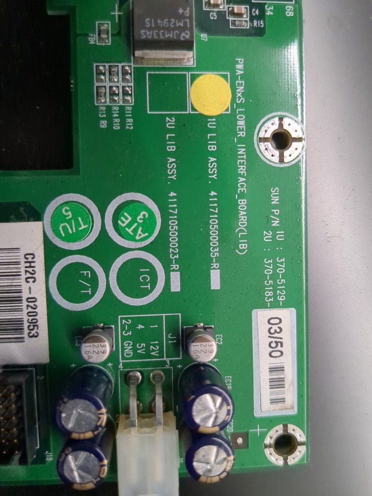 Sun Microsystems 371-0796-01 / 370-5129 Lower Interface Board