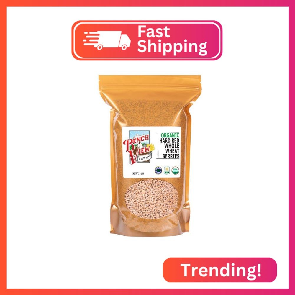 Organic Hard Red Wheat Berries - 3lbs