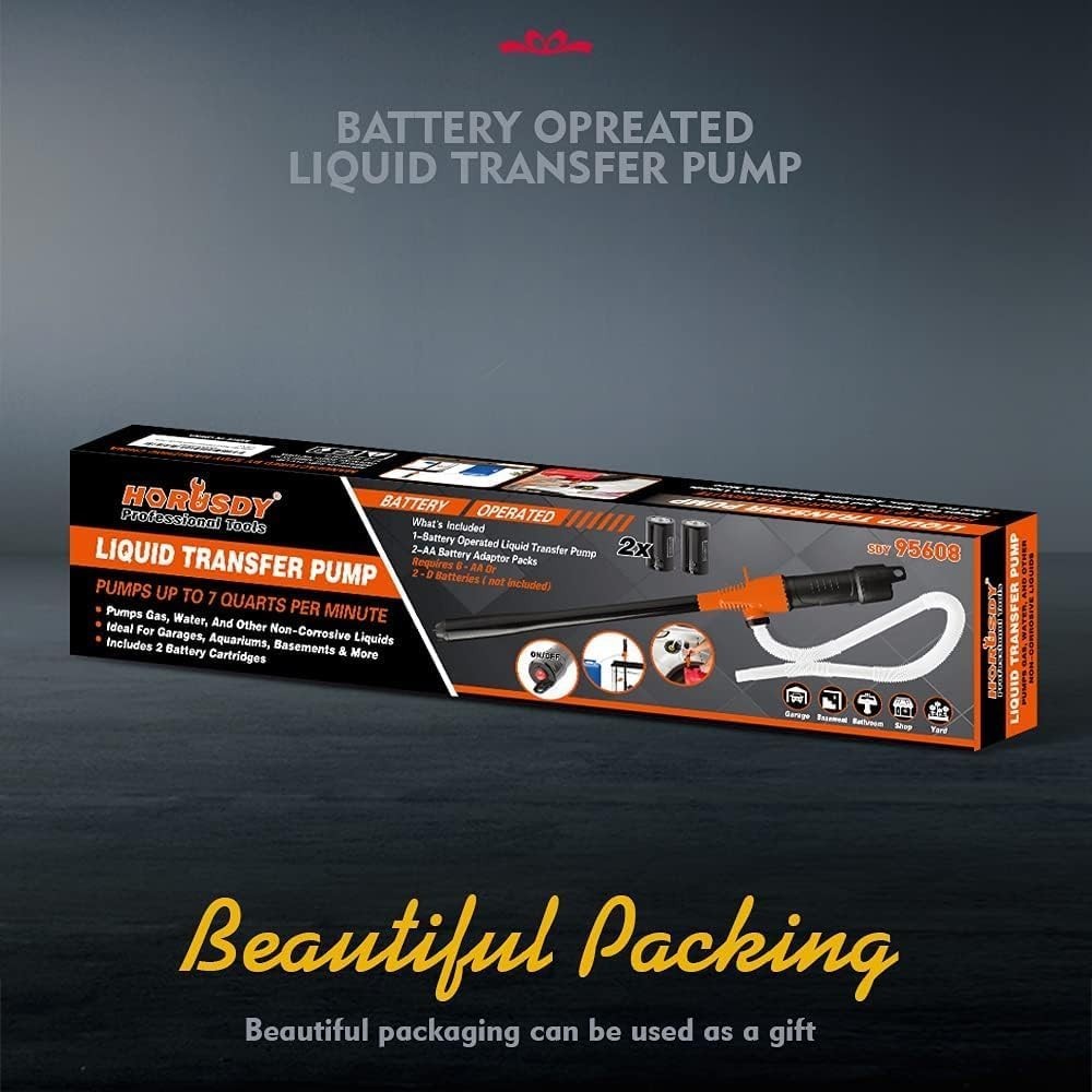 2.2GPM Automatic Transfer Pump - Lightweight Design, Battery-Powered Convenience